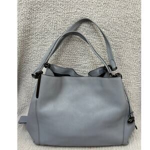 Coach Dalton Blue Pebbled Leather Shoulder Bag Purse 73545 #69326